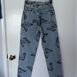 Pacsun Butterfly Jeans, high rise straight (never worn)